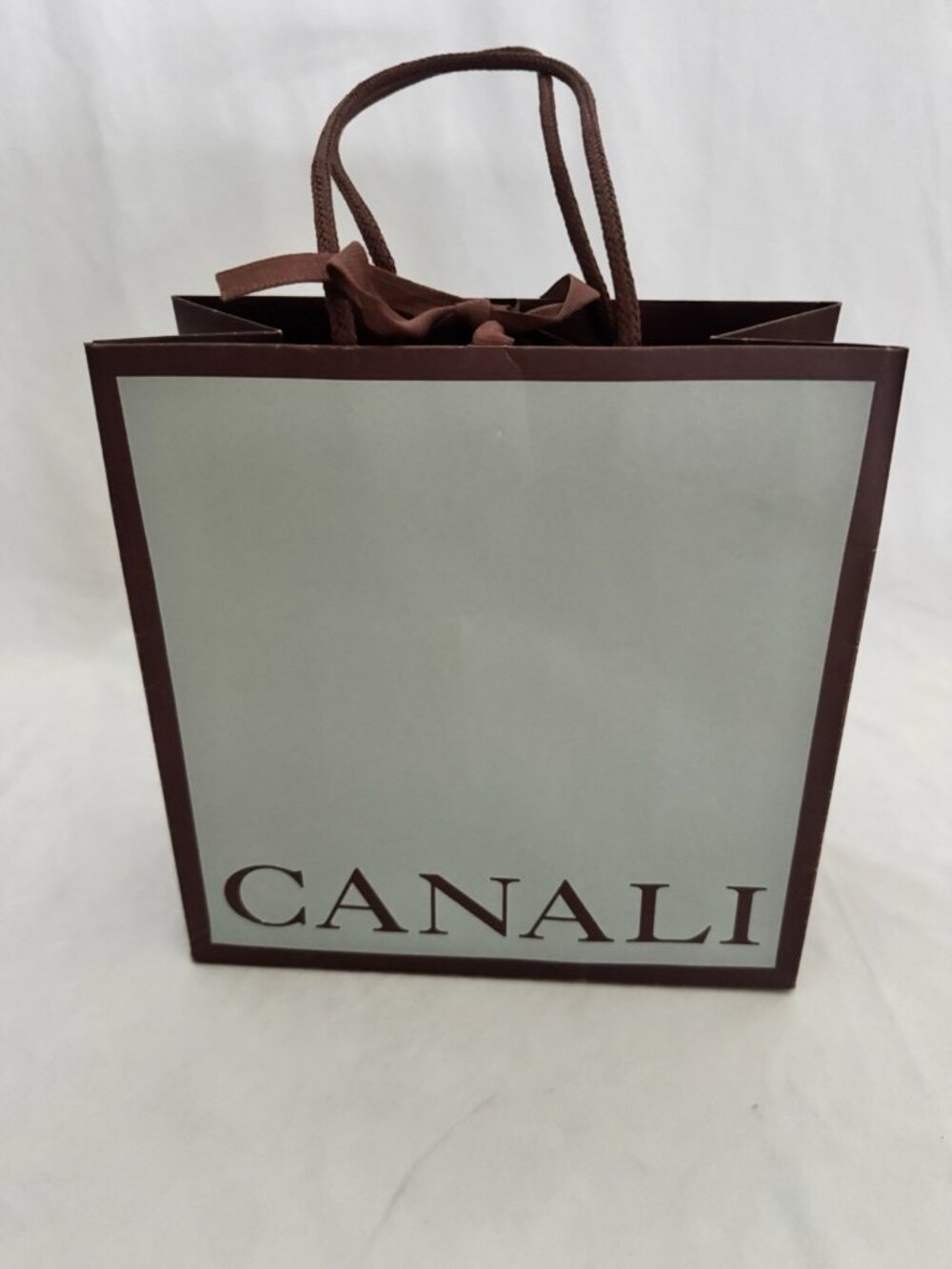 Canale Reusable Paper Shopping Bag Gift Rope Handle 9.5" x 9.5" x 5"